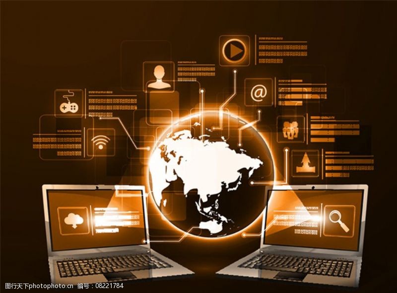 網(wǎng)絡科技背景設計圖片素材